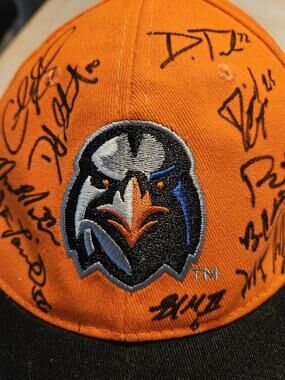 Aberdeen IronBirds Cal Ripken, Team Signed Hat with Mascot Signature, Baseball